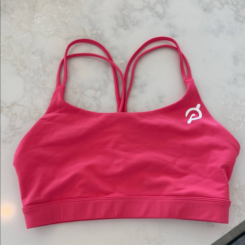 Peloton Cadent strappy y back bra in pink